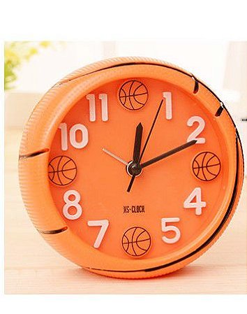 Relógio Despertador De Mesa Decoração Bola Basquete