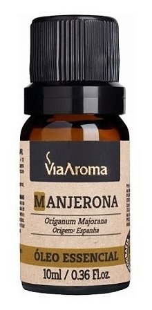 Óleo Essencial Manjerona 100% Puro 10ml - Via Aroma
