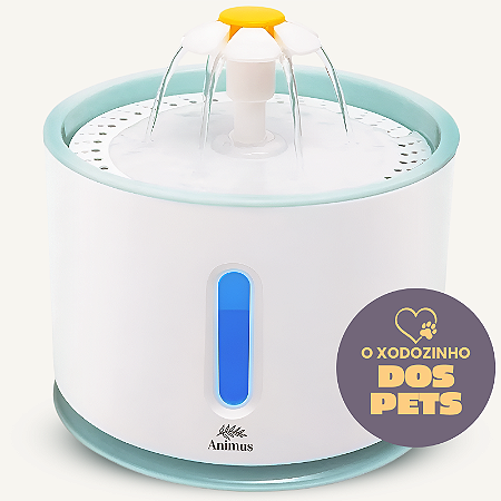 Bebedouro Elétrico Tipo Fonte para Gato e Cachorro com Filtro - Animus Bem Estar