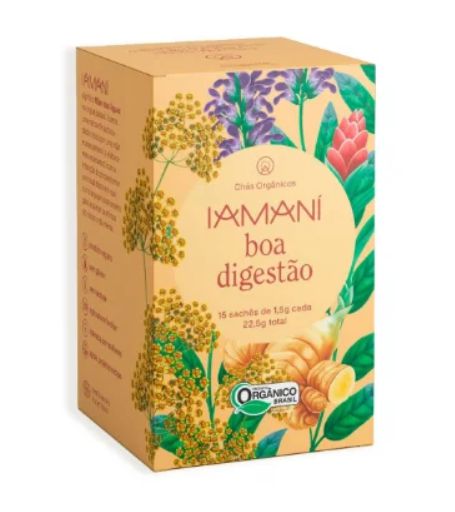 Chá Orgânico, Boa Digestão - Iamani - 15 sachês