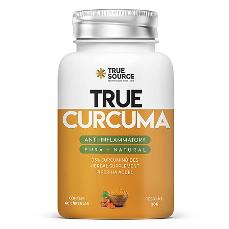 Curcuma - True Source - 60 Capsulas 500mg