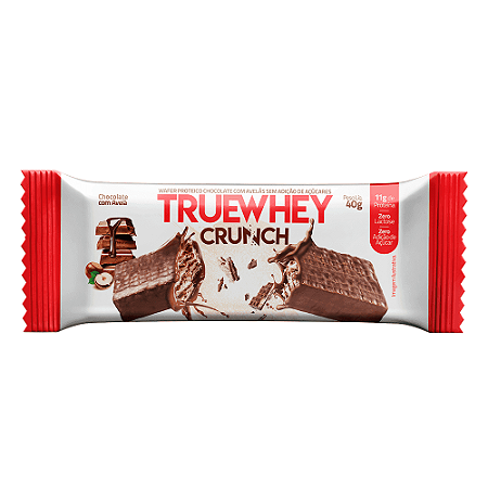 Wafer Proteico Crunch - Chocolate com Avelã - True Souce