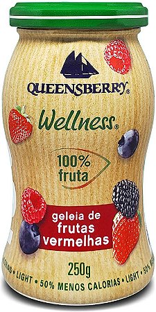 Geleia 100% Frutas SABORES  250g - Queensberry