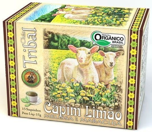 Chá  Misto orgânico de Capim Limão, melissa e maracujá  15 saquinhos - Tribal