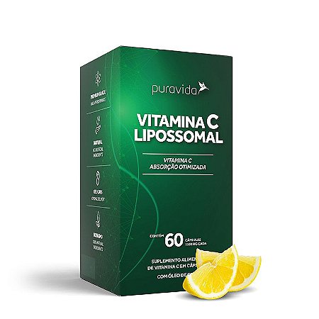 Vitamina C Lipossomal (60 Cápsulas) - Pura Vida