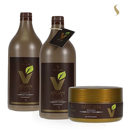 KIT TRATAMENTO VEGAN HAIR  1000ML + BRINDE