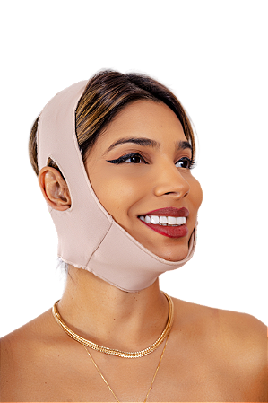 Mentoneira Lipo Papada Cinta Facial Acolchoada Lifting Mento