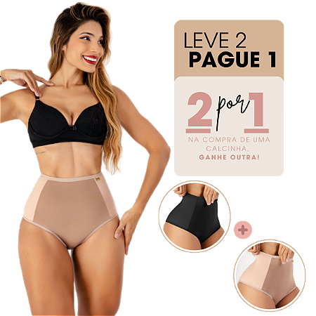 Kit Calcinhas Cinta Modeladora Redutora De Alta Compressão