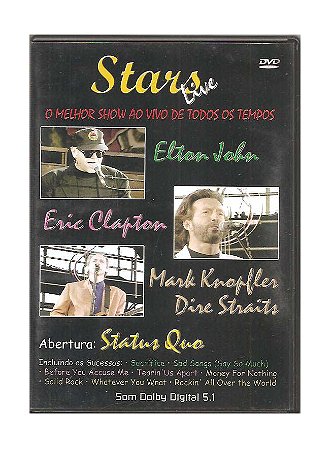 Dvd Elton John, Eric Clapton, Mark Knopfler - Stars live