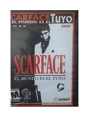 Dvd Game Scarface The World is Ours (Playstation 2)