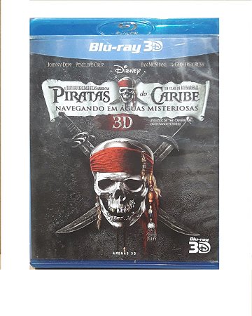 Blu-ray - Os Piratas do Caribe  3D - Navegando em Águas Misteriosas