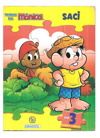 Turma da Mônica - Saci ( 3 Quebra-cabeças)