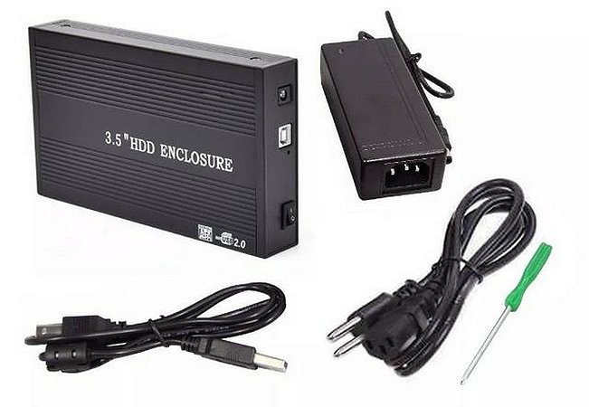 Case para HD SATA 3.5 USB 2.0