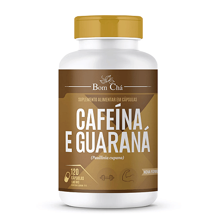 Cafeína com Guaraná (120 cápsulas de 500mg) - Bom Chá