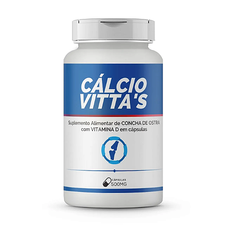 Cálcio Vittas (60/120 Cápsulas de 500mg) - Bio Vittas