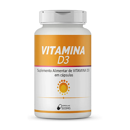 Vitamina D3 (60/120 Cápsulas de 500mg) - Bio Vittas