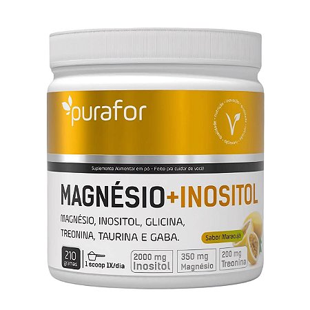 Magnésio + Inositol PuraFor 210g – Maracujá (DIA)
