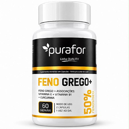 Feno Grego + PuraFor – 60 Cápsulas