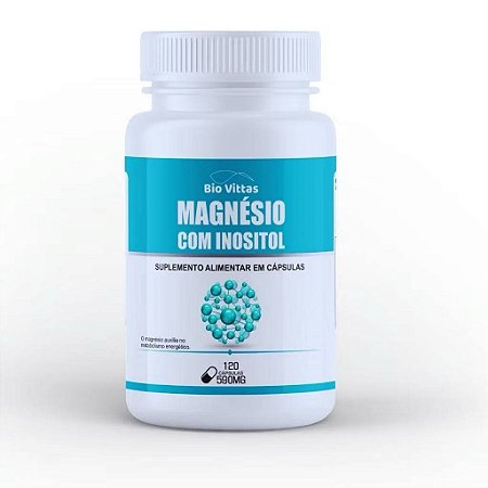 Magnésio com Inositol Bio Vittas 590mg – 120 Cápsulas
