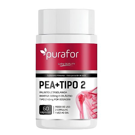 PEA + Colágeno Tipo 2 PuraFor – 60 Cápsulas