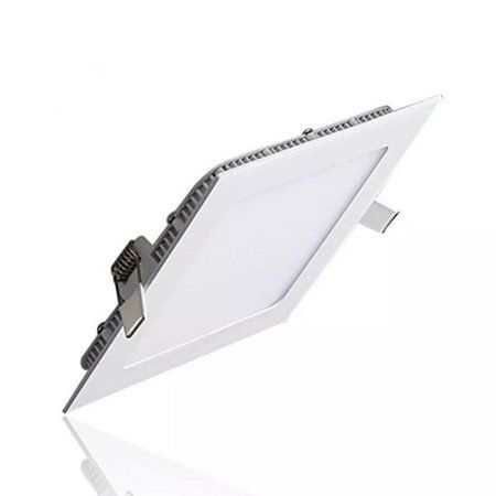 Luminária Led Embutir plafon Quadrada 18W bivolt branco frio