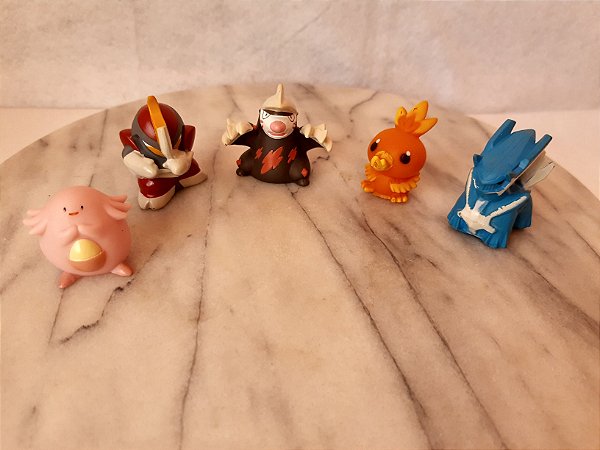 Brinquedo Pokemon Miniatura Dedoche - 10 Unidades