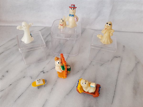Miniatura plástico fantasminhas fantasmini coleção Kinder ovo
