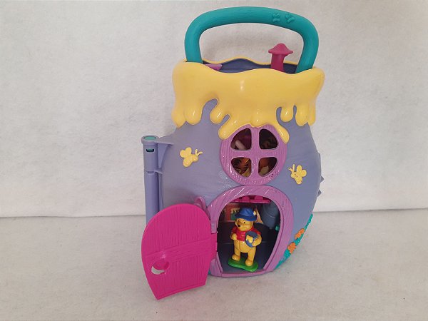 Playset casa pote de mel do ursinho Pooh Disney ,com bonecos