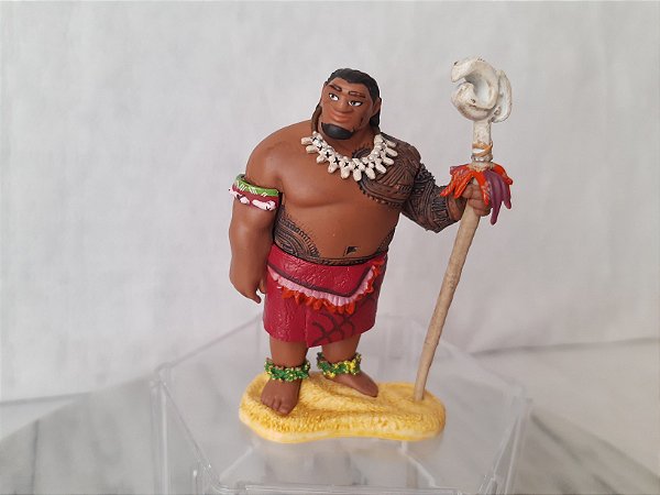 Miniatura Disney Chefe Tui, pai da Moana 9 cm