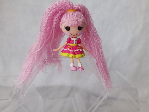 Mini Lalaloopsy loopy hair rosa  8,5 cm , usada