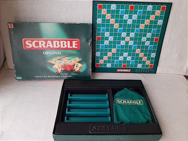 Jogo de tabuleiro Scrabble Mattel 2903 incompleto