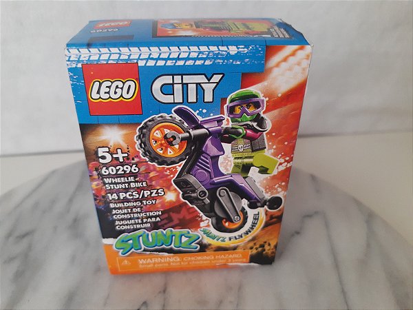 Lego city 60296 Moto de Wheeling,  14 peças, novo, lacrado