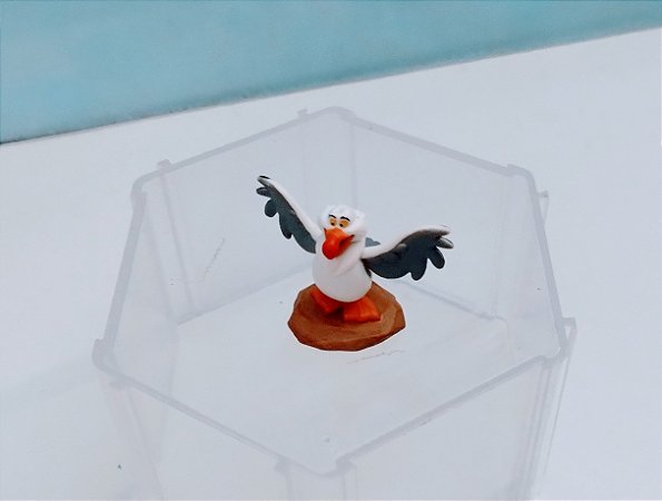 Miniatura Disney gaivota Sabidao desenho A pequena sereia  3,5 cm, usada