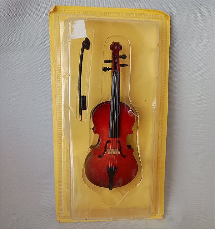 Miniatura Violoncelo coleção Salvat, sem uso