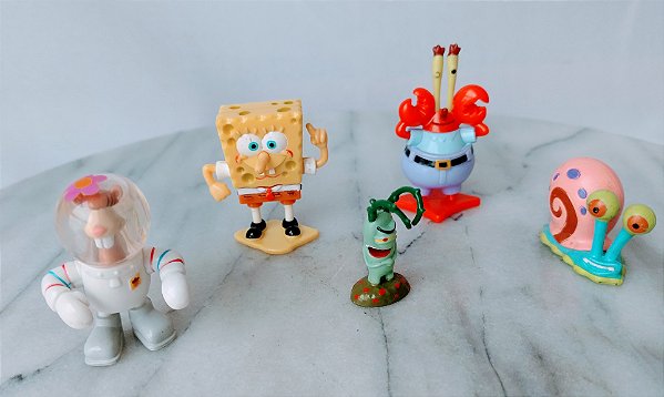 Coleção Kinder ovo de personagens Bob Esponja