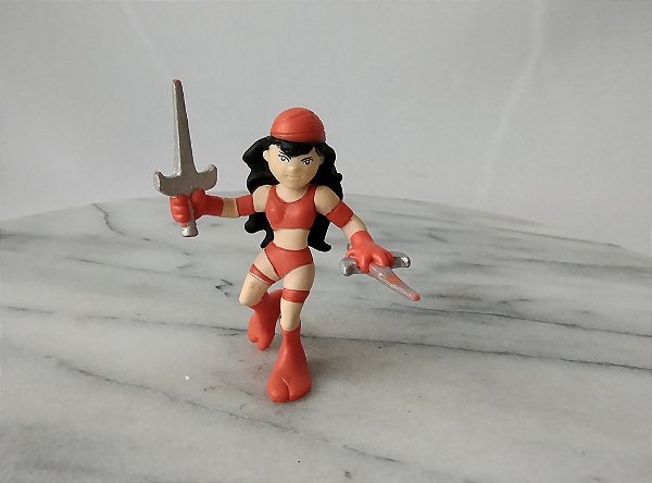 Figura miniatura Elektra Marvel super hero squad Hasbro 6,5 cm