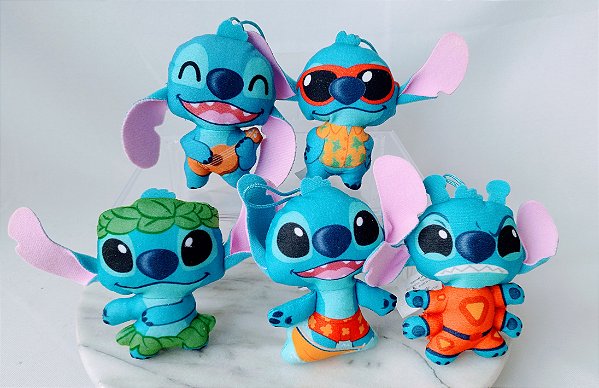Chaveiro de pelúcia Stitch Disney col. McDonald's 11 cm