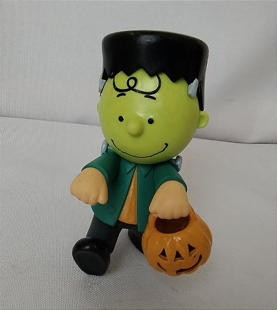 Mini.boneco Charlie Brown Frankenstein para festa Halloween Just play, 9.cm