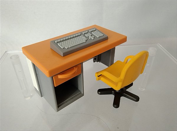 Playmobil, peças avulsas para escritório, usadas