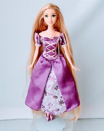 Boneca Rapunzel do Enrolados Disney, 28 cm, usada