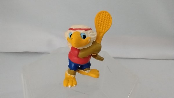 Miniatura de vinil Eagle Sam, mascote Olimpíadas 1984, Los Angeles , 6 cm