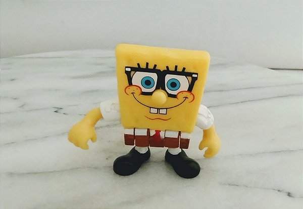 Imaginext, boneco articulado Bob Esponja, usado