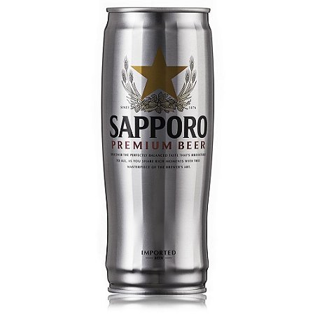 Cerveja Premium Sapporo Taça Alumínio 650ml