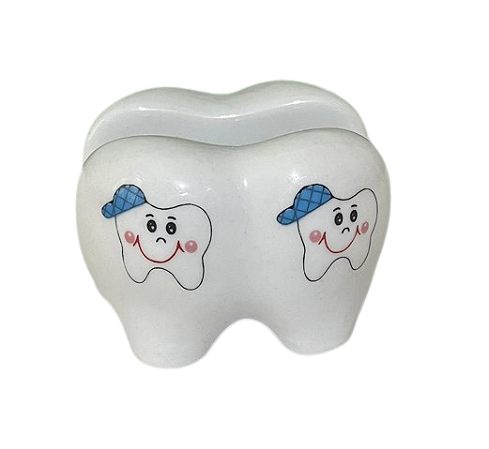 Porta Cartões de visita em forma de dente Modelo Masculino