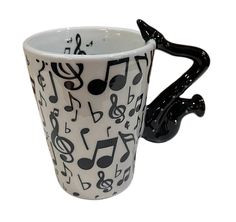Caneca Musica alça de Saxofone