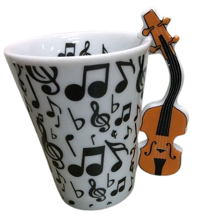Caneca Musical com alça de Violino