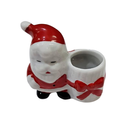 Porta Velas com Papai Noel