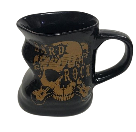 Caneca Amassada Preta Hard Rock