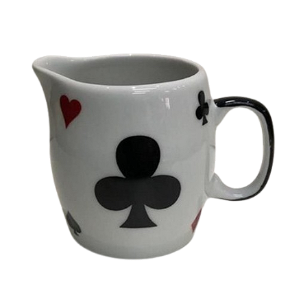 Leiteira Tema Alice No País das Maravilhas Modelo Cartas 250 ml