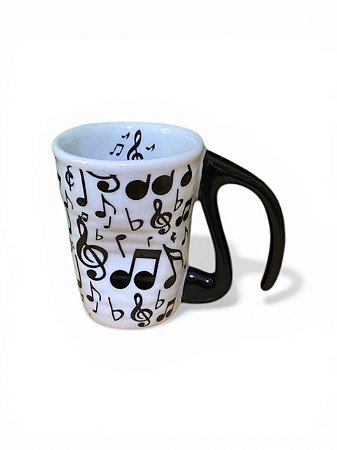 Copo Amassado Estampa Musical alça Nota Musical